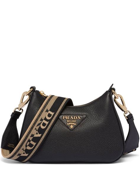 prada logo strap cross body|Prada crossbody with pouch.